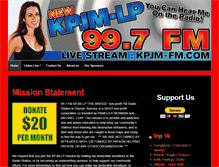 Tablet Screenshot of kpjm-fm.com